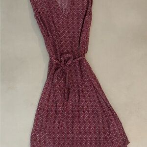 Eddie Bauer Burgundy and Petal Pink boho Dress Size XS